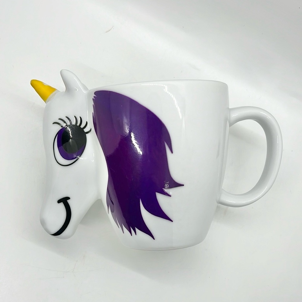 Unicorn Mug with Purple and White Design Coffee Cup